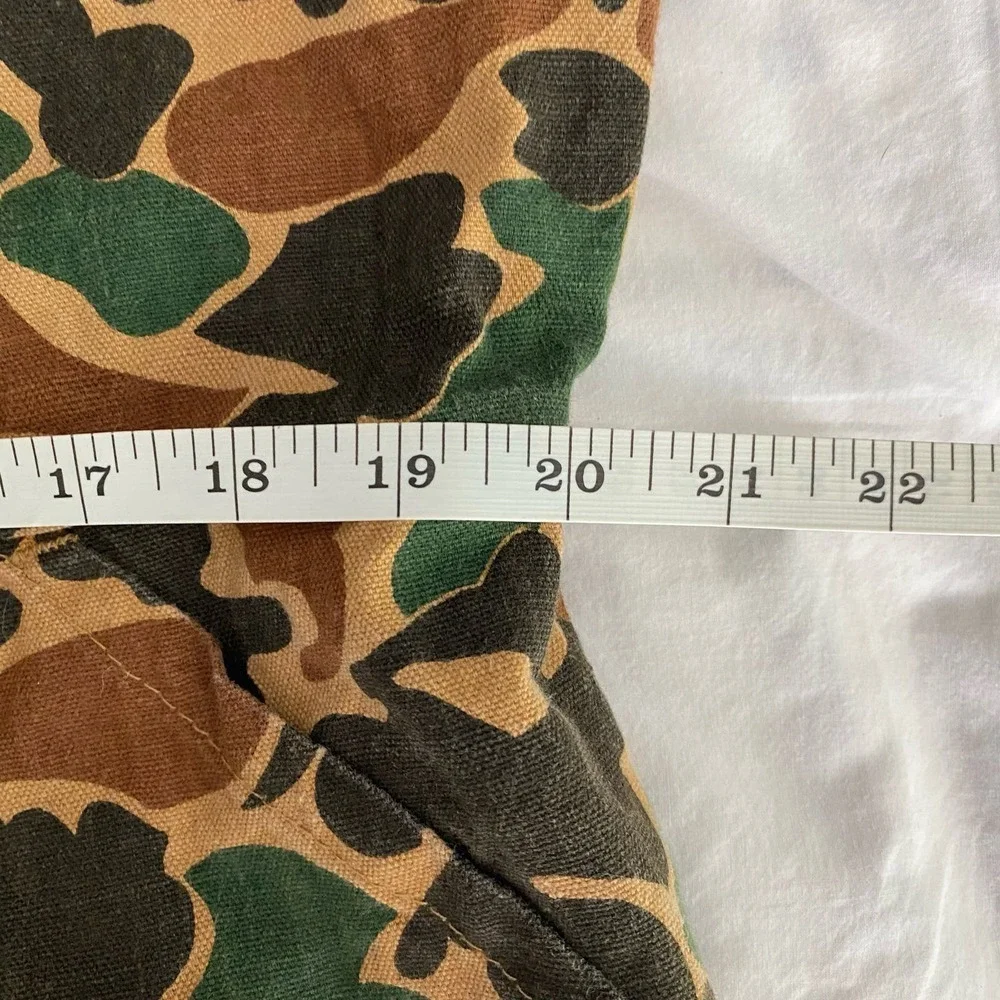 Vintage 80s Game Winner Duck Camo Full Body Jumpsuit Front Zip Men's Size Large - Picture 9 of 10